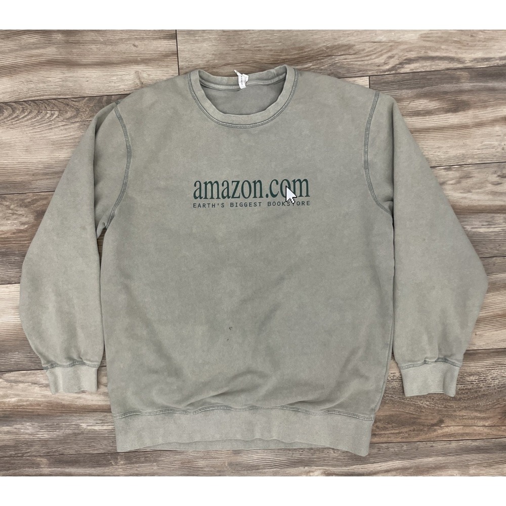 Original Favorites Amazon Net Zero Carbon 2040 Crewneck Sweatshirt XXL Brown